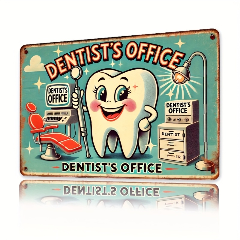 Embroidery Wall Art - Room Decor Dentist Office Wall Sign