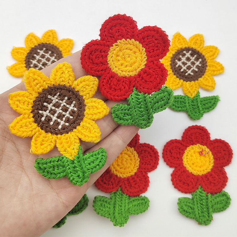 Embroidery On Socks - 10Pcs Sunflower Embroidery Patches DIY Pack