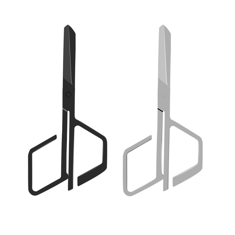 Embroidery Scissors Small - 1Pcs Black Silver Irregular Scissor Vintage