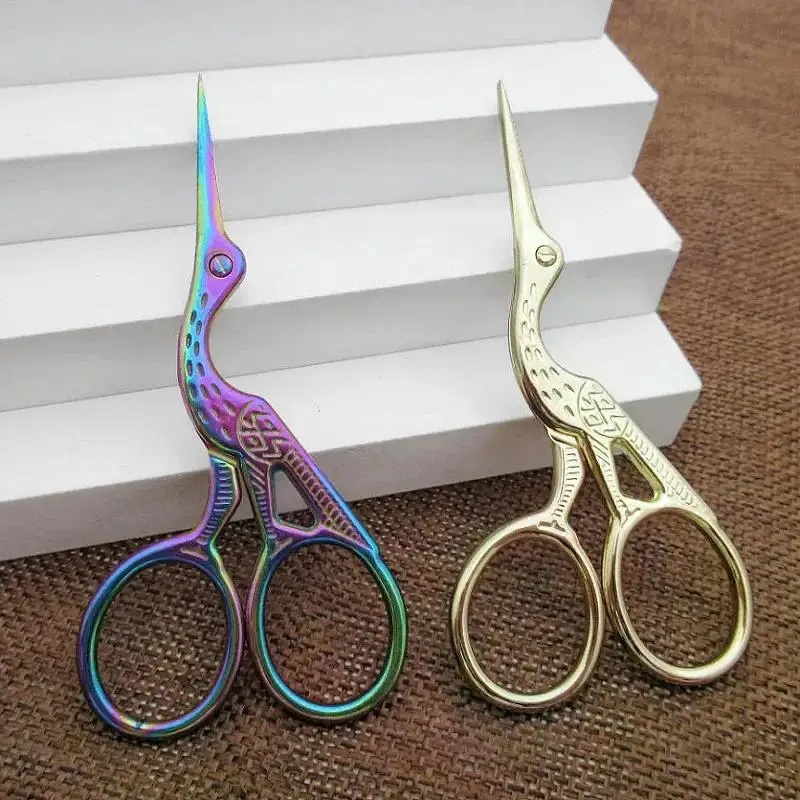 Embroidery Scissors Small - Crane Mouth Scissors Retro Cross Stitch