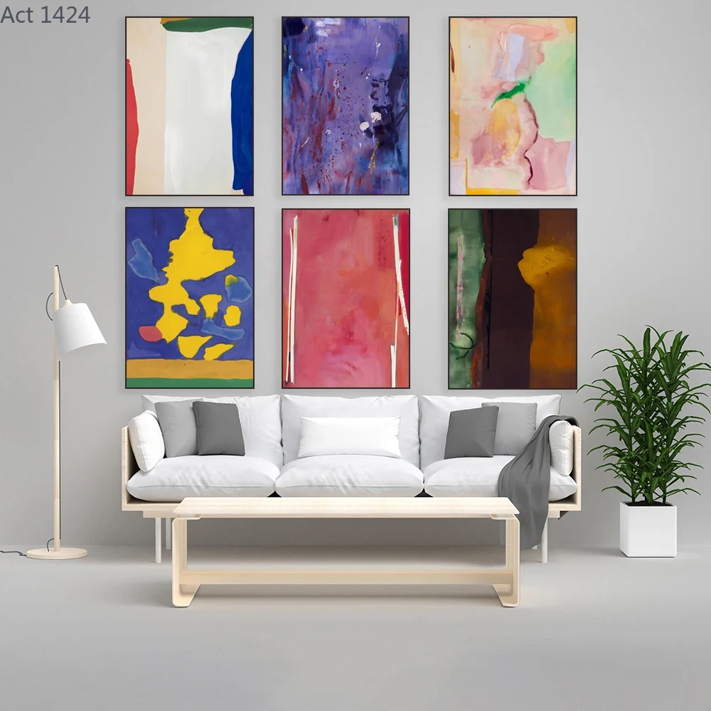 Embroidery Wall Art - Helen Frankenthaler American Abstract Expressionist Painter,