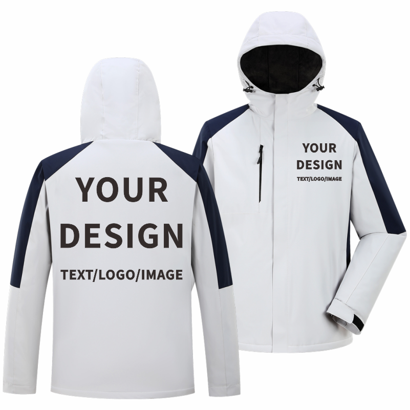Embroidery Design Logo - Winter Casual Jacket Custom Company Brand