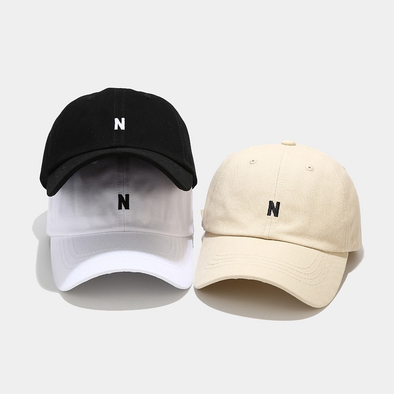 Cotton Baseball Cap Unisex Let - Embroidery Letter N review and price