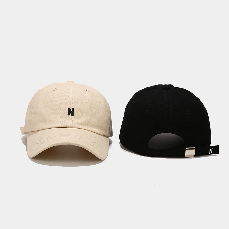 Cotton Baseball Cap Unisex Let - Embroidery Letter N review and price