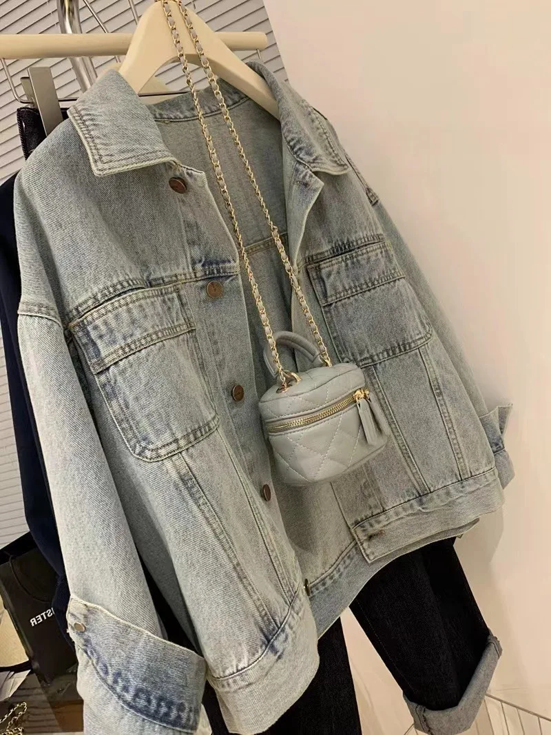 Denim Coat Women Y2k Spring Au - Embroidery Jeans review and price