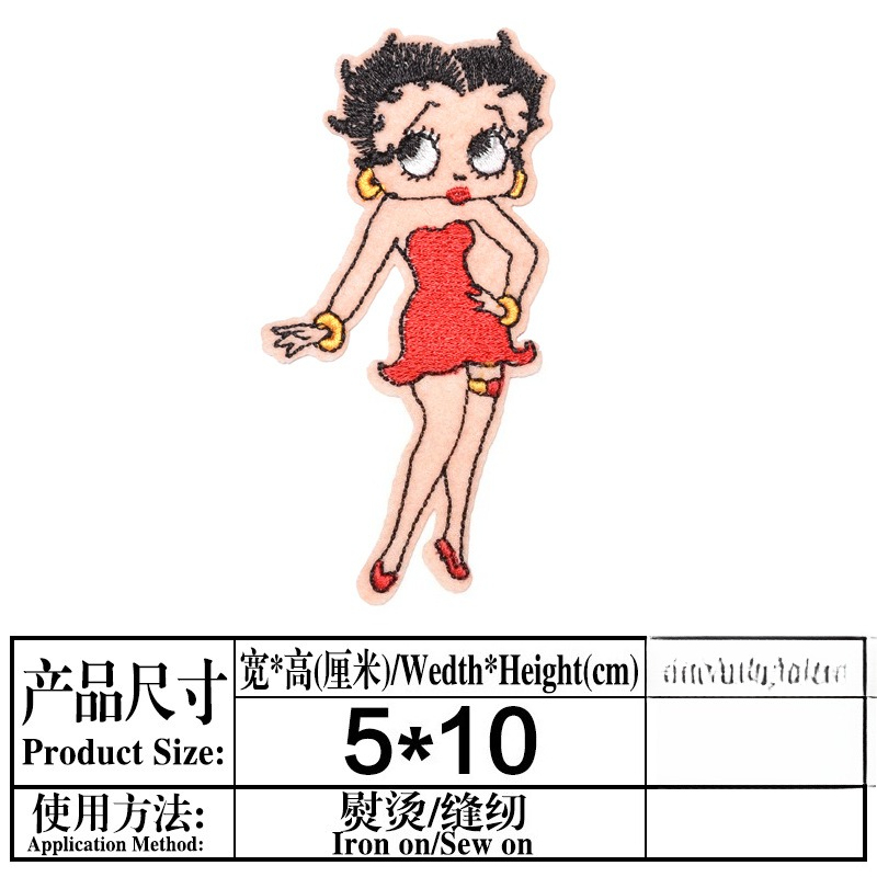 Betty Boop Patch High Color Va - Embroidery Patches review and price