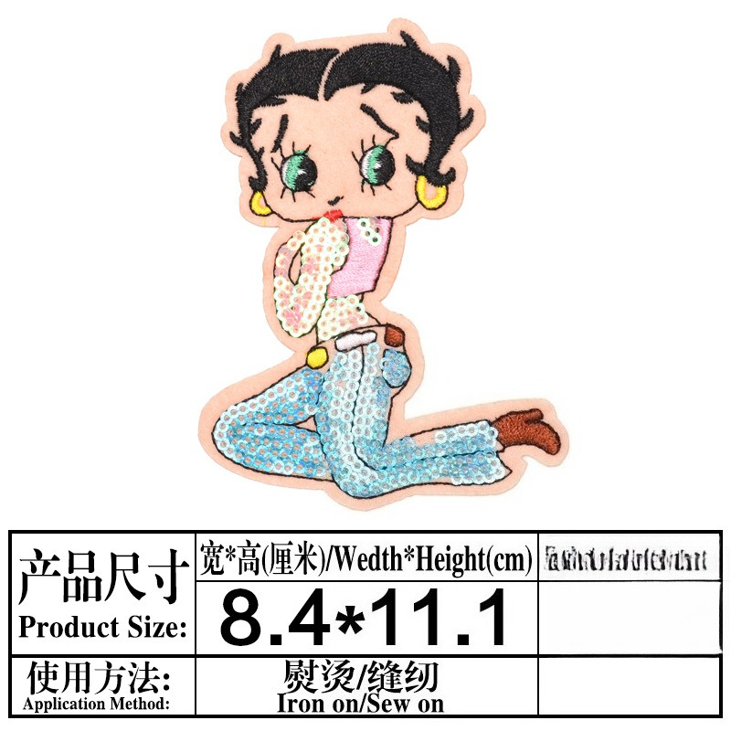 Betty Boop Patch High Color Va - Embroidery Patches review and price