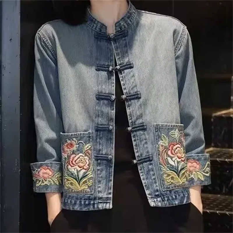 Spring Autumn Beautiful Embroi - Embroidery Jeans review and price