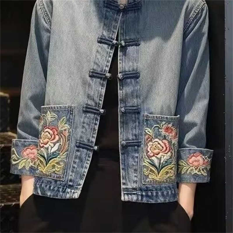 Spring Autumn Beautiful Embroi - Embroidery Jeans review and price