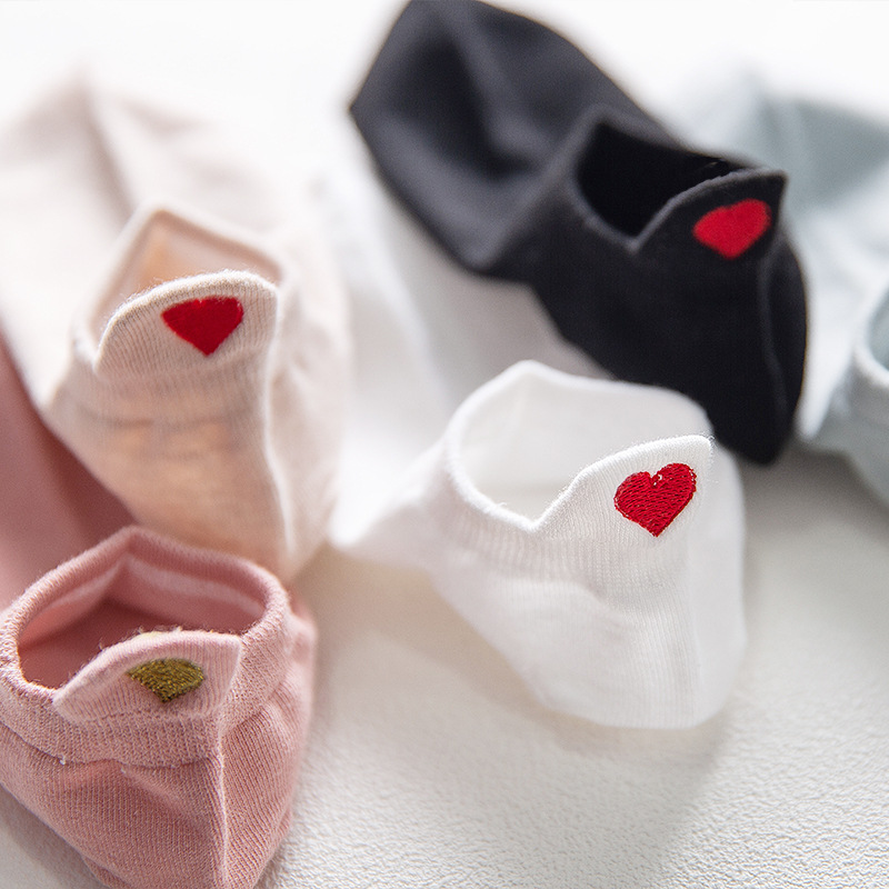 Funny Heel Cute Embroidery Lov - Embroidery On Socks review and price