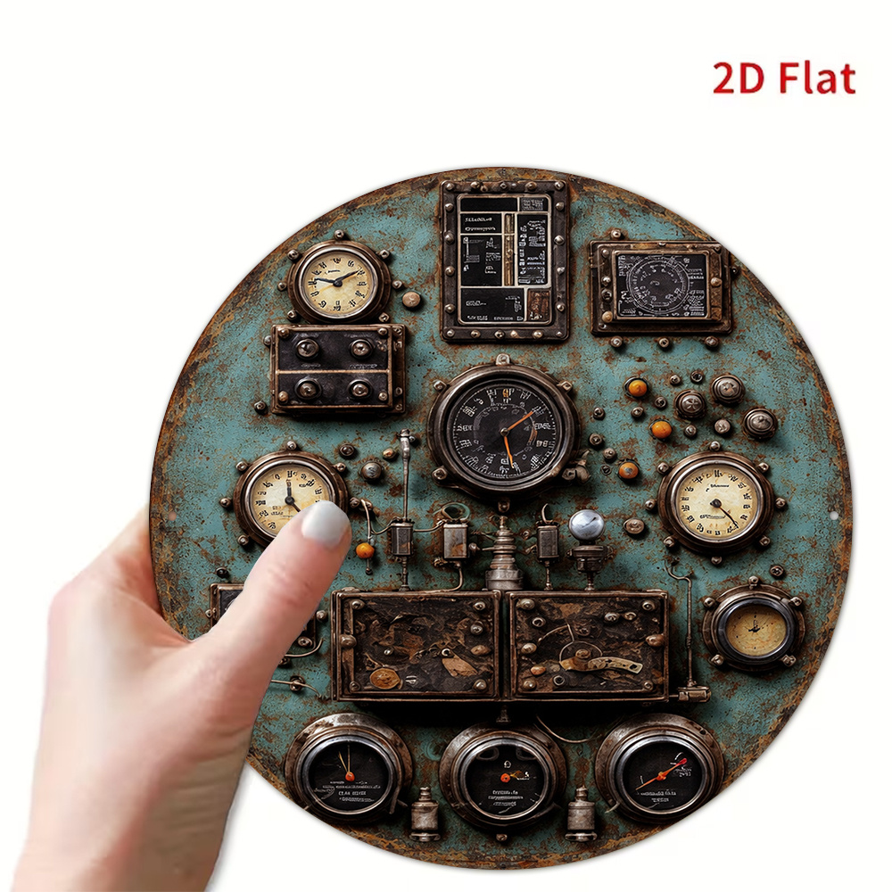 2D Flat Retro Dashboard Round  - Embroidery Wall Art review and price