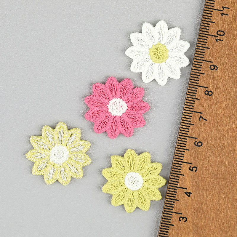 30Pcs 2.5CM Embroidered Sunflo - Embroidery On Socks review and price