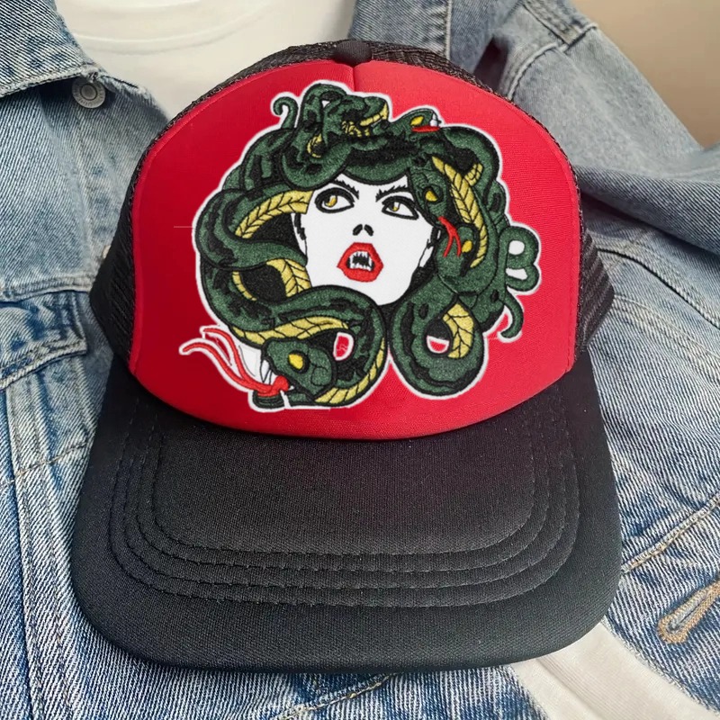 1PC Snake & Girl Cartoon Anime - Embroidery Hat Machine review and price