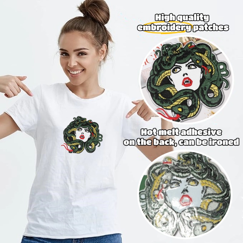 1PC Snake & Girl Cartoon Anime - Embroidery Hat Machine review and price