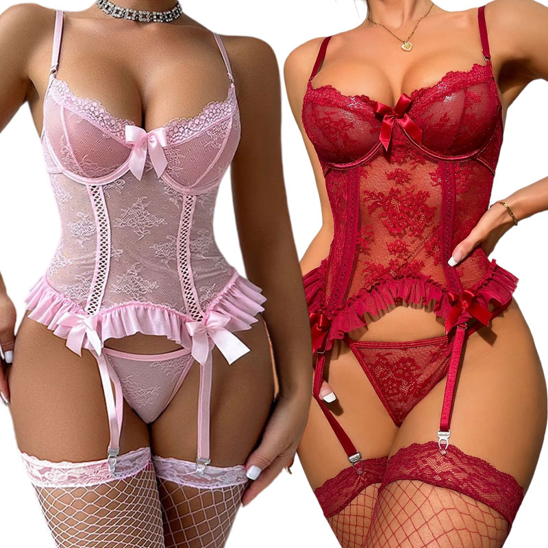 Delicate 3-Piece Garter Belt S - Embroidery On Socks review and price
