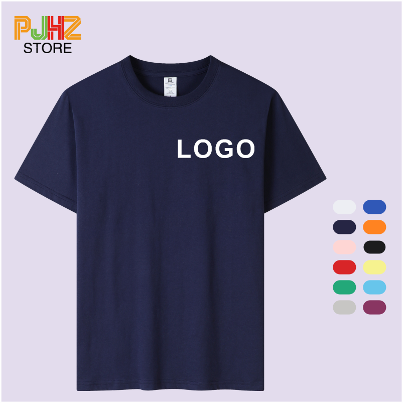100% Cotton T-shirt Custom Log - Embroidery Design Logo review and price