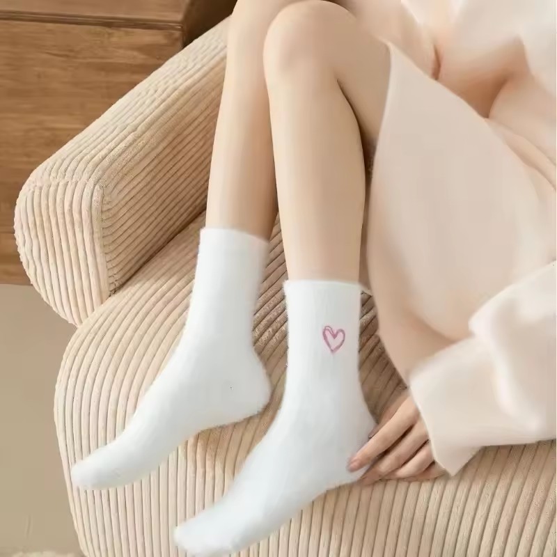 5 Pairs Women's Thickened Mink - Embroidery On Socks review and price