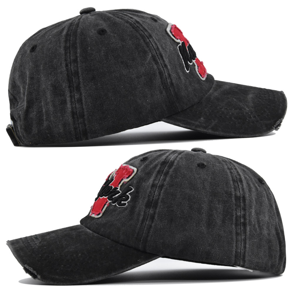 Vintage Washed  Baseball Cap F - Embroidery Letter N review and price